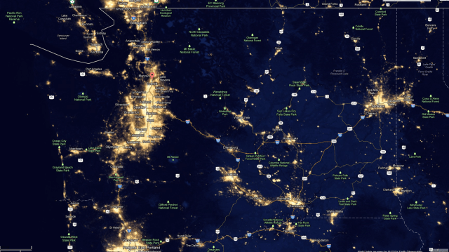 Washington light-pollution environmental status