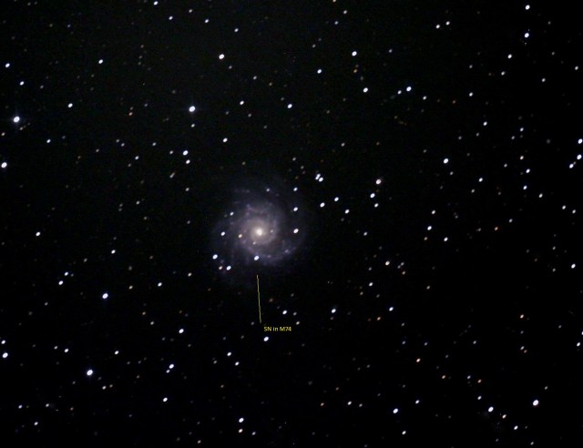 Supernova in M74